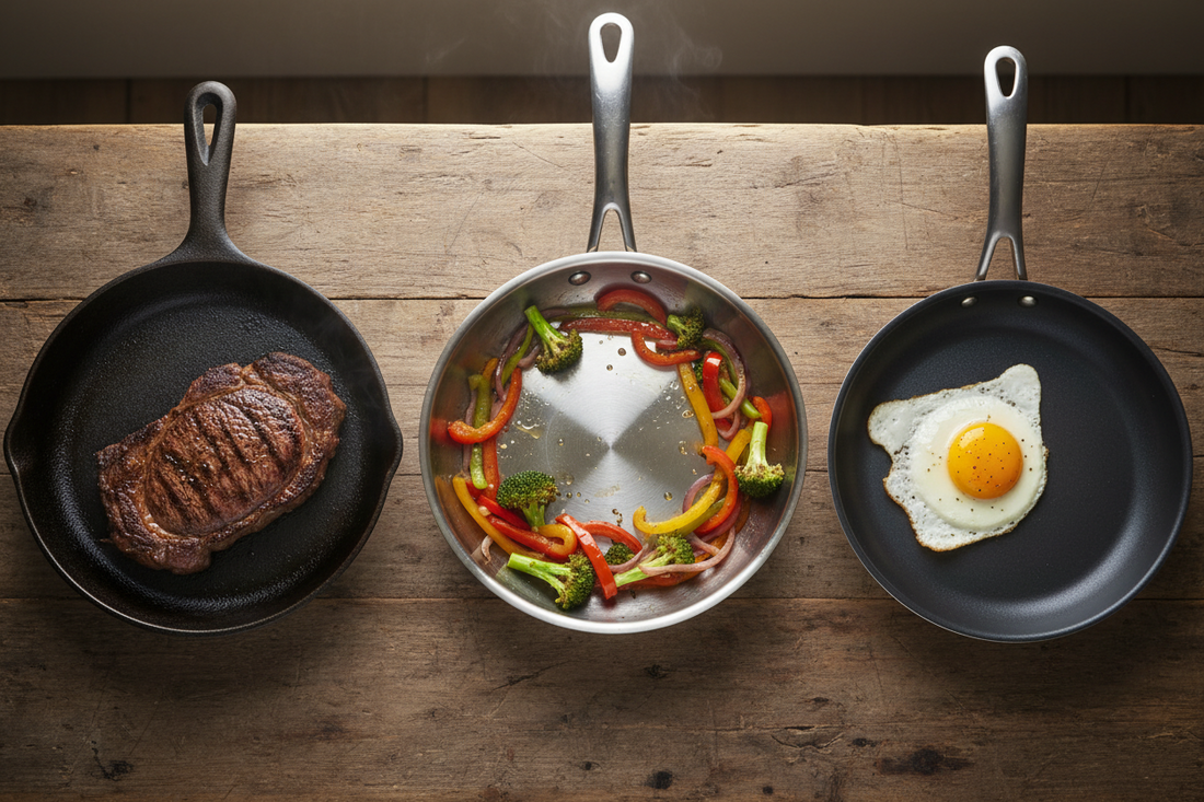 Cast Iron vs Stainless Steel vs Nonstick: Which Cookware Should You Buy?