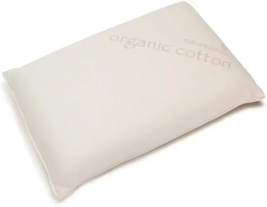 Naturepedic Organic Latex Pillow - Queen Bed Pillow with Medium Comfort - Luxury Pillow with Adjustable Fill for Comfortable Sleeping, Back Support and Neck Pain Relief