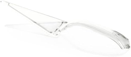 PARTY BARGAINS Clear Plastic Cake Cutter, 10 Inch Classic Disposable Cake Server - Image 2