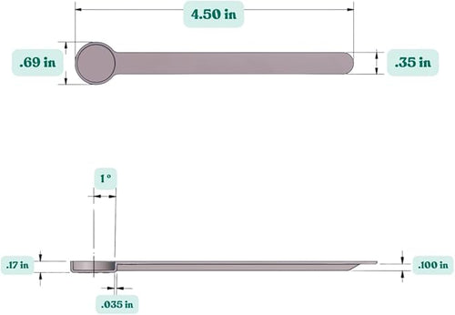 1/8 Teaspoon Long Handle Plastic Measuring Spoon - Image 2