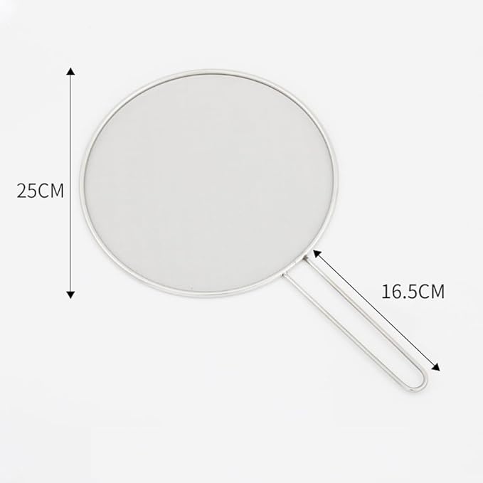 1Pc 10" Stainless Steel Pot Splatter Guard Fine Mesh Cover - Image 8