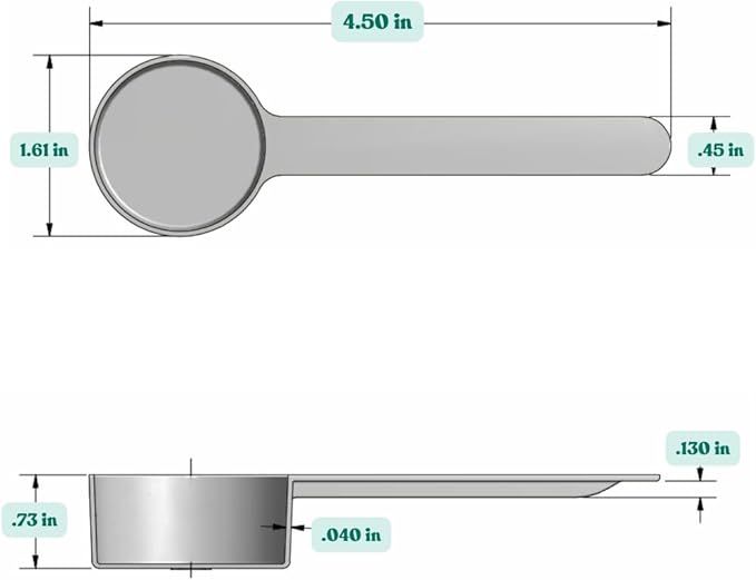 4 Teaspoon Long Handle Plastic Measuring Spoon - Image 2