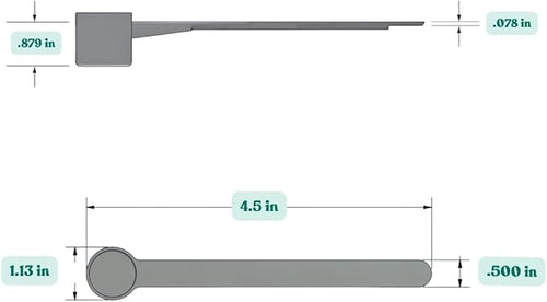 13 mL Long Handle Plastic Measuring Spoon - Image 2