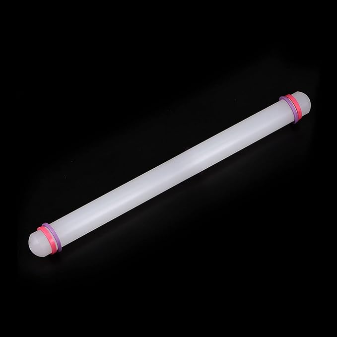 HARFINGTON Fondant Rolling Pin 20 Inch x 0.98 Inch Adjustable Guide Rings - Image 3