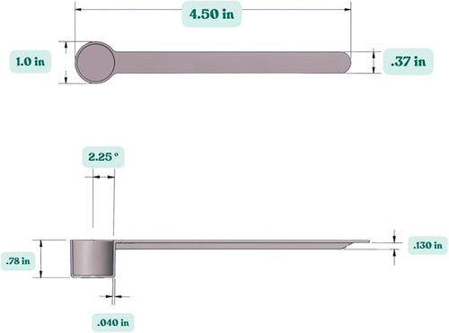 1/2 Tablespoon Long Handle Plastic Measuring Spoon - Image 2