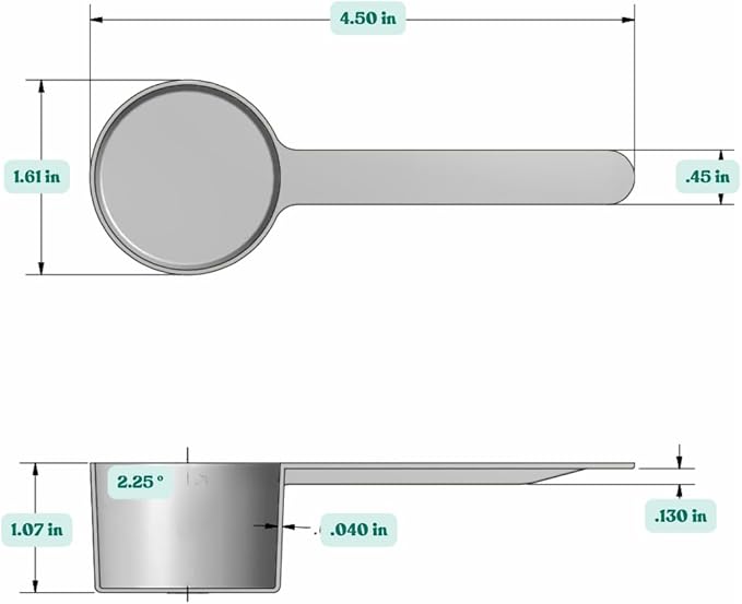 2 Tablespoon Long Handle Plastic Measuring Spoon - Image 2