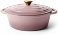 Vintage Style Oval Dutch Oven for Bread Baking, 4.5 Quart Non Stick Enameled by Unknown