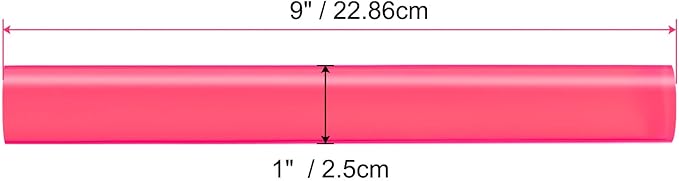 HARFINGTON Acrylic Clay Roller 9 Inch x 1 Inch Solid Non-Stick Plastic Round - Image 2