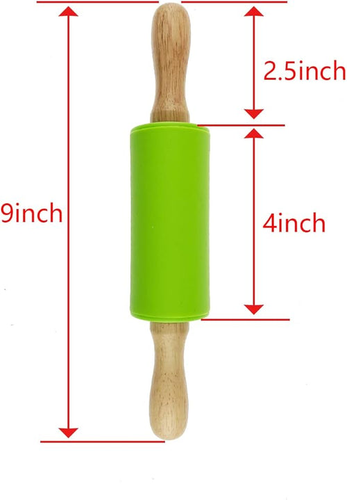 12 Pack Small Rolling Pin for Kids, 9 Inch Kids Rolling Pin for Home Kitchen - Image 2