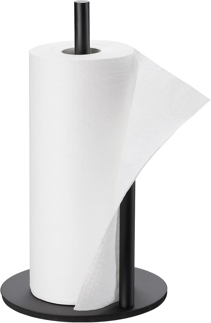 Paper Towel Holder Kitchen, Premium Stainless Steel Roll Dispenser, Countertop - Image 5