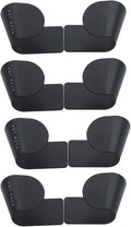 4 Pairs Pot and Pan Lid Holder Self Adhesive Wall Mount Storage Organizer Pot by OZXNO