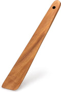 12 Inch Teak Wood Spatula for Cooking Non Toxic Kitchen Utensil Scraper Spurtle by Ayiaren