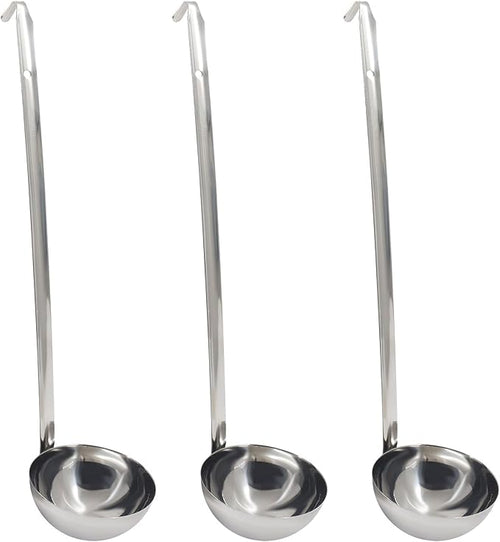 10 Oz Stainless Steel Ladle, Portioning and Serving Soup and Stew in by Auvotuis