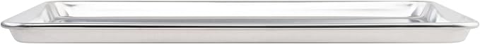 Winco Commercial-Grade Aluminum Sheet Pan, 18 Gauge, 2/3 Size - Image 3