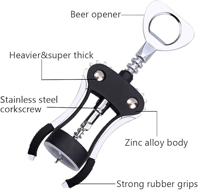 Foho Wine Opener, Luxury Waiter Corkscrew - Image 3