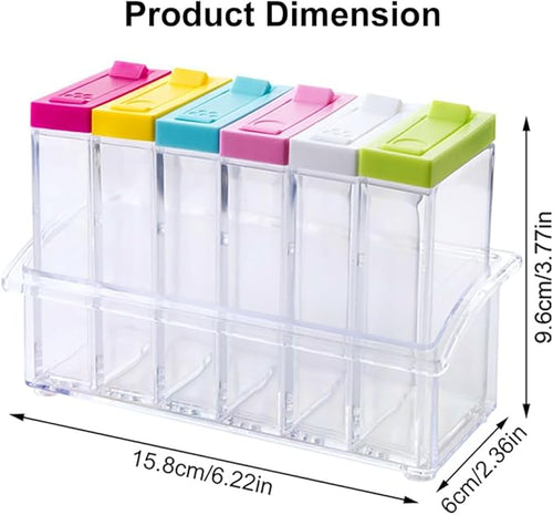 12 PCS Colorful Spice Shaker Jars, Salt and Pepper Shakers Set, Seasoning - Image 2