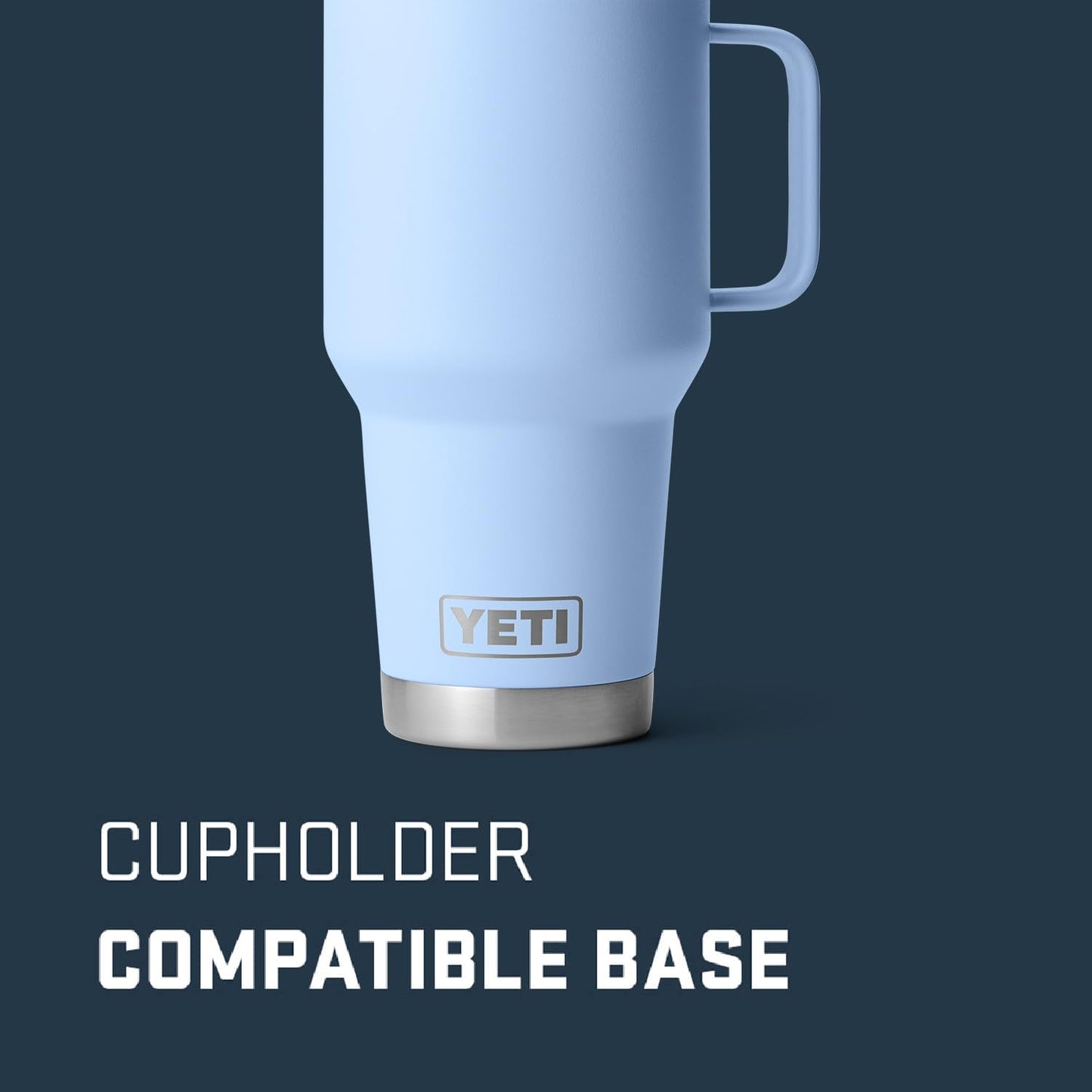 YETI Rambler 30 oz Travel Mug, Stainless Steel, Vacuum Insulated with Stronghold Lid