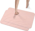 2 Pack Diatomaceous Earth Shower Mat, Stone Bath Mat, Nonslip Super Absorbent by JUERLEN