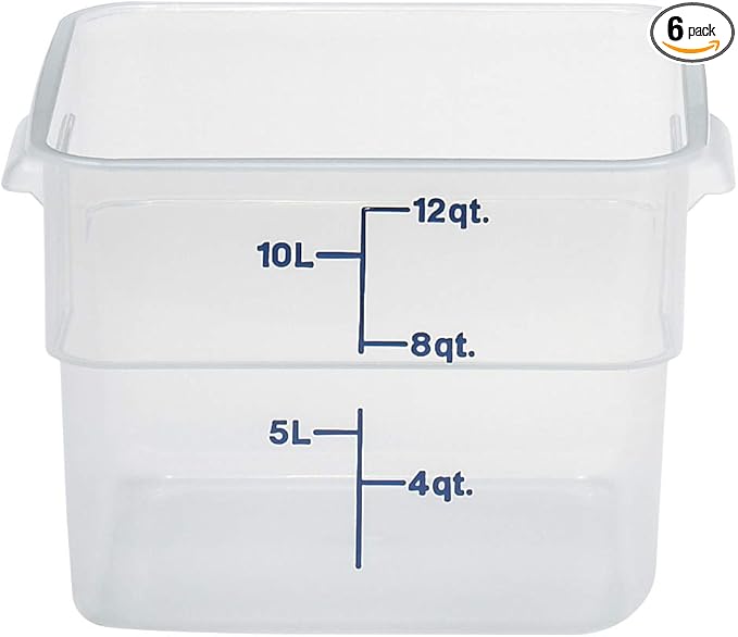 Cambro 12SFSPP190 12 qt Polypropylene Food Storage Container by CambroManufacturing