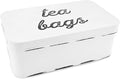 AuldHome Design Farmhouse Tea Bag Box, Vintage Retro Style Enamelware Tea by AuldHomeDesign