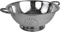 Metal Colander With Stainless Steel Finish By Home Basics, 5 QT | Medium by HomeBasics