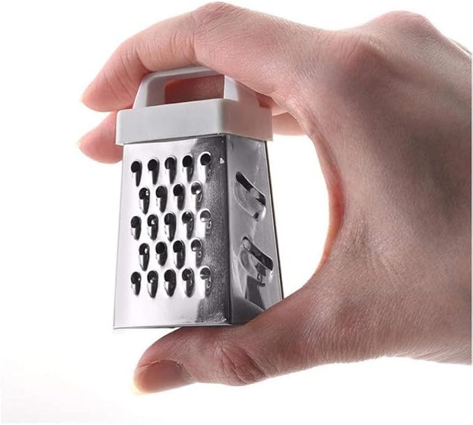 Mini Garlic Grater, Stainless Steel Cheese Ginger Vegetable Spices Small Grater - Image 3