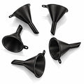 Premium Mini Funnel Small Plastic Funnel 5-Pack by ISNUFF