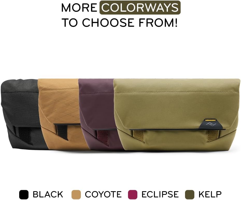Peak Design Field Pouch V2, Coyote, 2-in-1 Organizer and Sling Bag, Adjustable Shoulder Strap and Integrated Belt Loops, Weatherproof Nylon Canvas, Organizer Pouch or Carry Bag for Men and Women
