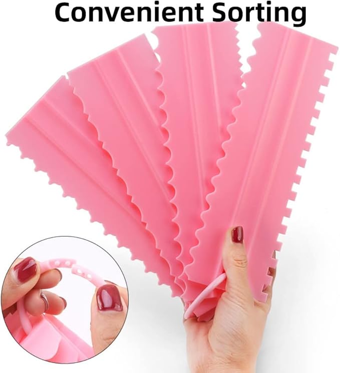 11 Pcs Cake Scraper Set Cake Edge Scraper Cutters - Image 4