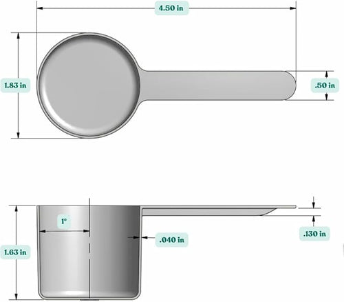 1/4 Cup Long Handle Plastic Measuring Scoop - Image 2