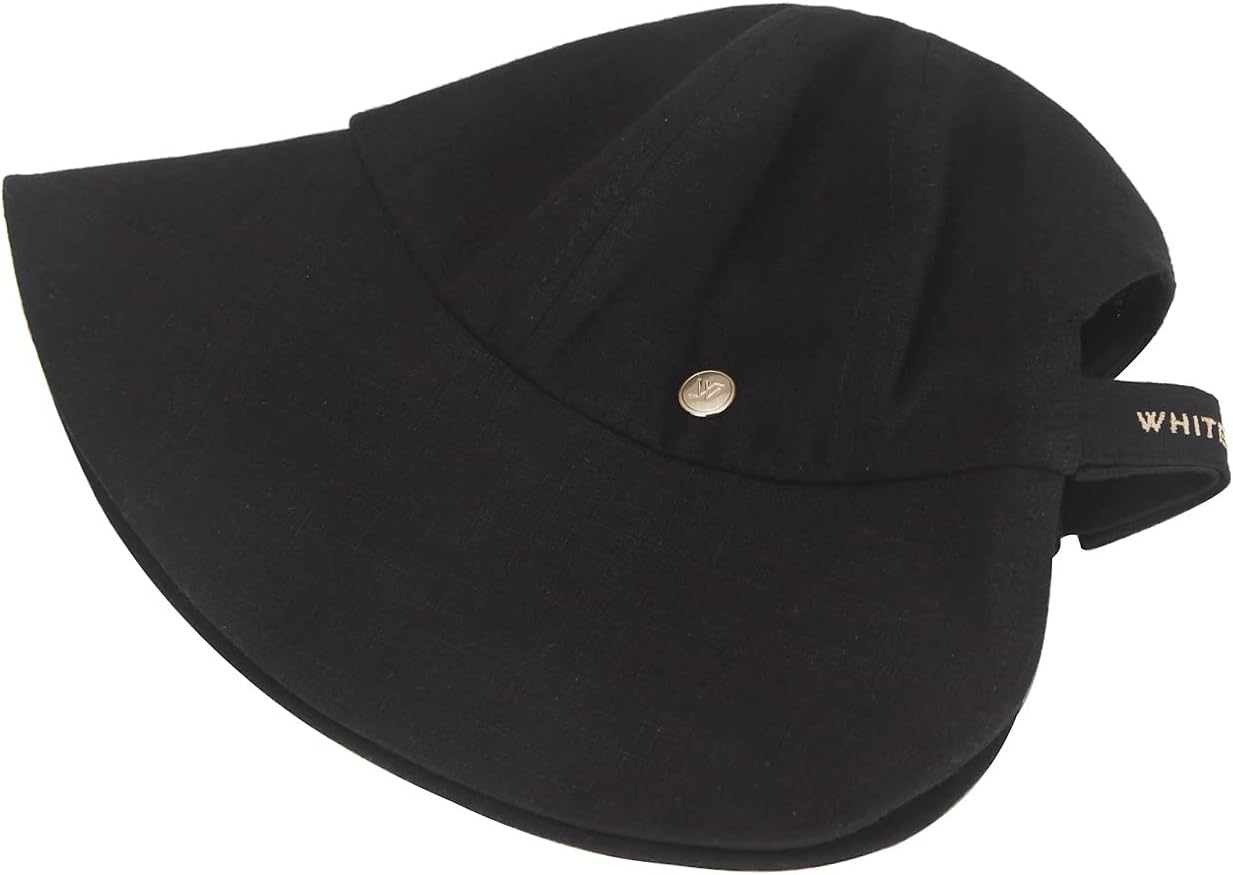 Linen Victorian Bonnet Hat Sun Cap, Foldable Summer Visor | New Katy