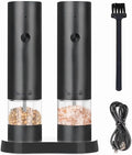 Rechargeable Electric Salt and Pepper Grinder Set, Automatic Pepper Mill by Unknown