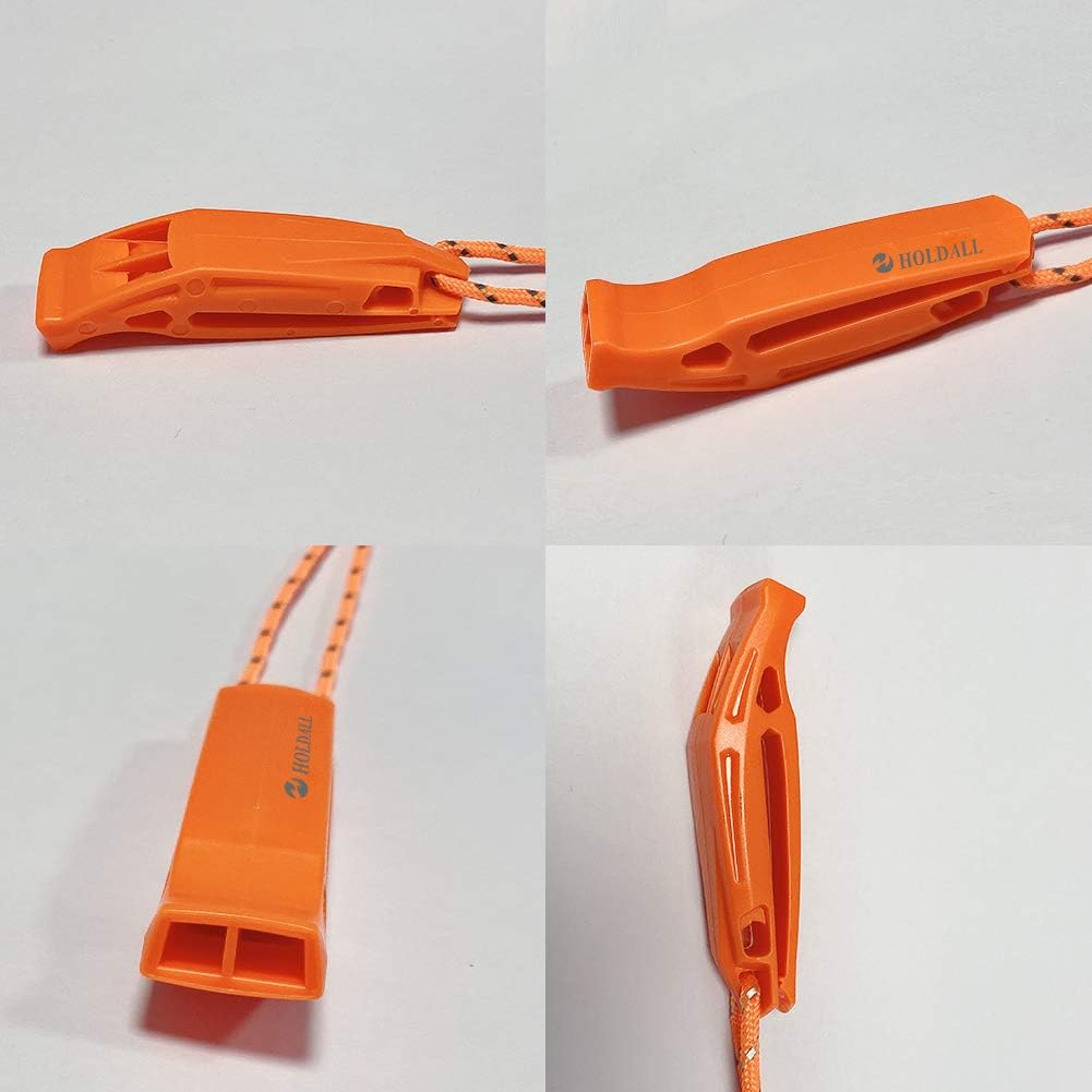 Emergency Safety Whistle with Lanyard, Loud Pea-Less Survival Whistles for Boating Kayaking Life Vest Paddle Board Rescue Signaling.