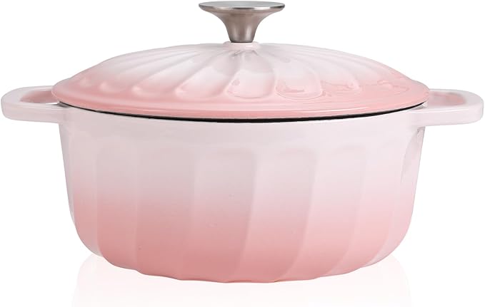 Enameled Cast Iron Dutch Oven Pot by NSIRONS