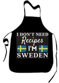 I Don't Need Recipes Novelty Chef Kitchen BBQ Apron Barber Chef Bib BBQ Kitchen by FaceYee