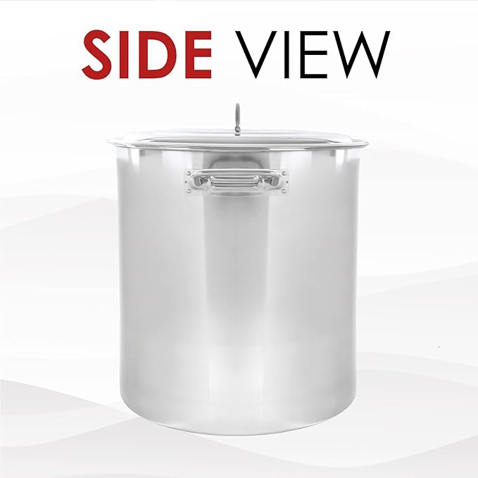 Concord 180 Quart Stainless Steel Stock Pot Cookware - Image 2