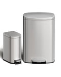 GarveeHome 13 Gal & 2.6 Gal Trash Can Combo Set, Kitchen Trash Can and Bathroom by GarveeHome