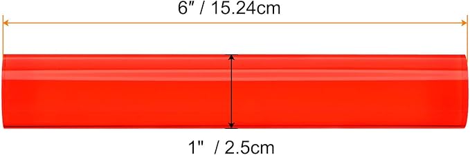 HARFINGTON Acrylic Clay Roller 6 Inch x 1 Inch Solid Non-Stick Plastic Round - Image 2