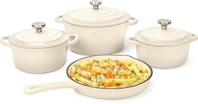 Hisencn Enameled Cast Iron Cookware Set by Hisencn