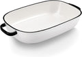 6 Quart Large Rectangular Baking Dish, 16x11 Inches Ceramic Baking Pan by Roeveca