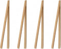 HIC Kitchen Toast Tongs, Natural Bamboo by HIC