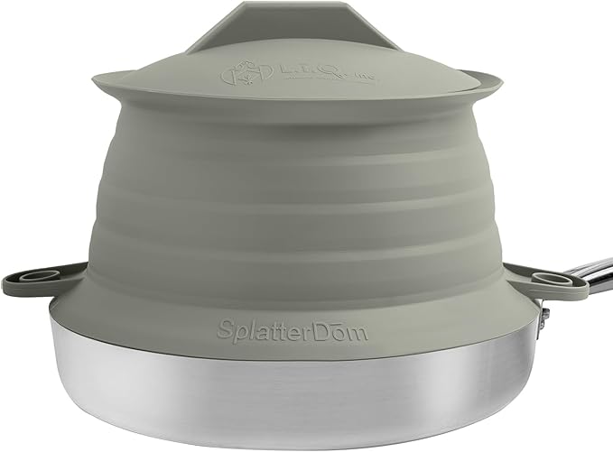 L.I.Q Silicone Splatter Guard – Fits 8 and 10 Inch Pots – Microwave Safe and by LIQInc