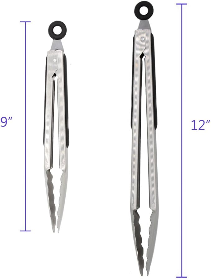 304 Stainless Steel Kitchen Cooking Tongs - Image 4