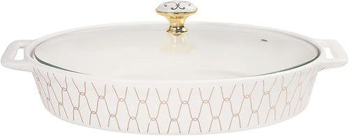 10" x 7" Ceramic Oval Casserole Dish by jinsongdafa