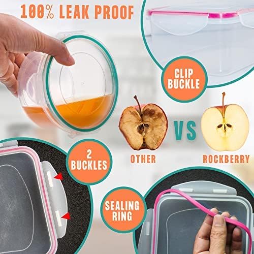 38 Pcs Large Food storage containers-85 oz to Small Container Stackable Kitchen - Image 4