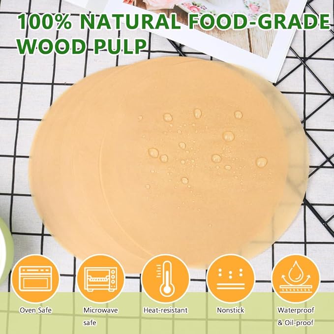 BOYAN 6 Inch Parchment Paper Rounds, Hamburger Patty Paper/Burger Press Paper - Image 3
