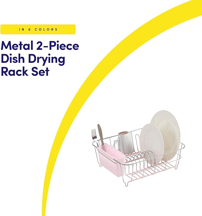 Dish Drying Rack & Cutlery Holder 2 Piece Set - Image 2
