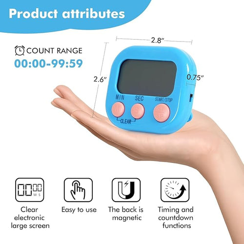 12 Pack Multi-Function Electronic Timer, Learning Management, Suitable - Image 2