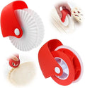 2 Pack Pastry Cutting Wheel, Pastry Wheel Decorator Pie Crust Pastry Wheel and by Ginfonr