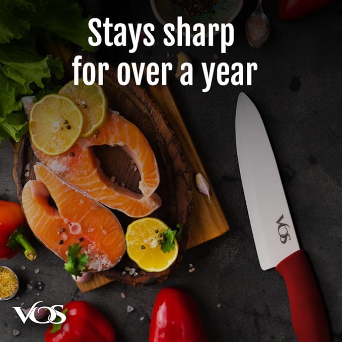 Vos Ceramic Knife with Peeler, Knives Set - Image 2